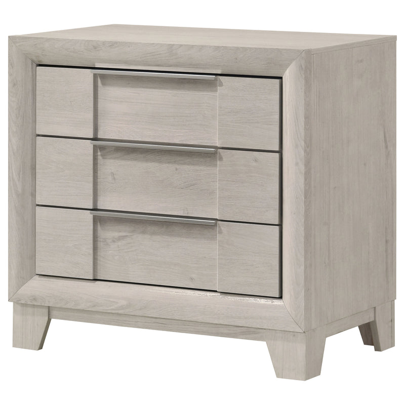 Farre 2-drawer Nightstand Bedside Table Washed Grey