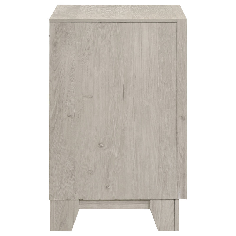Farre 2-drawer Nightstand Bedside Table Washed Grey