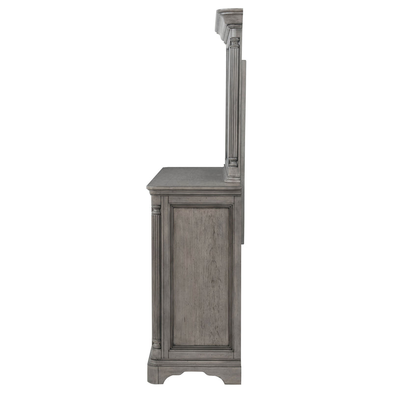 Cresswell 8-drawer Dresser with Mirror Weathered Taupe