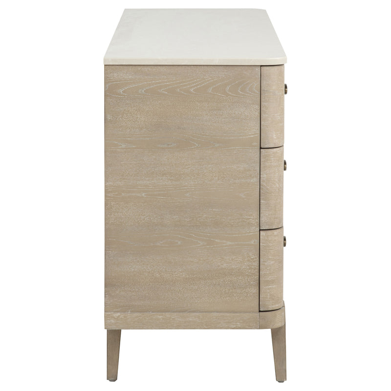 Lucaire 6-drawer Dresser Cabinet Sandstone