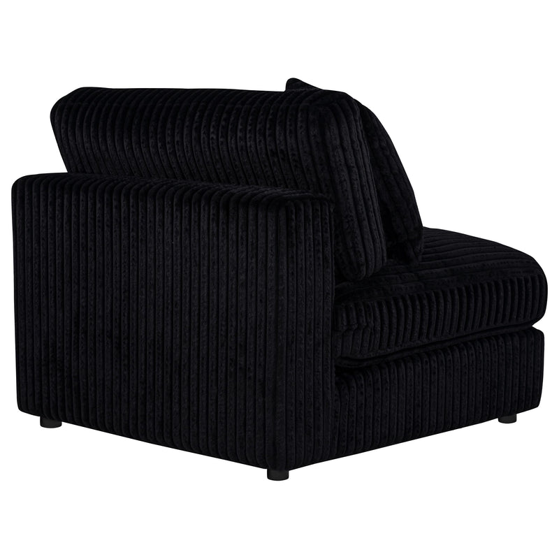 Blaine Upholstered Armless Chair Black