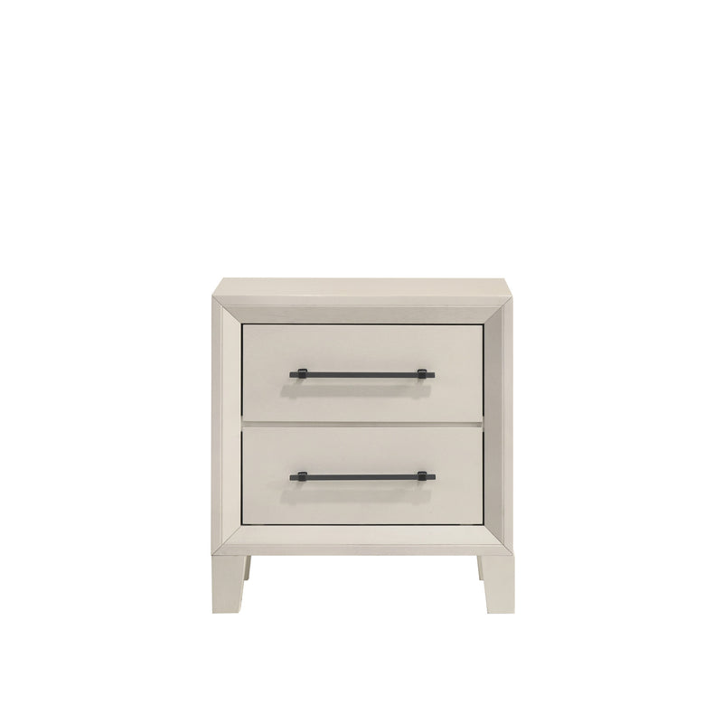 BALLARD 2 DRAWER NIGHTSTAND-WHITE