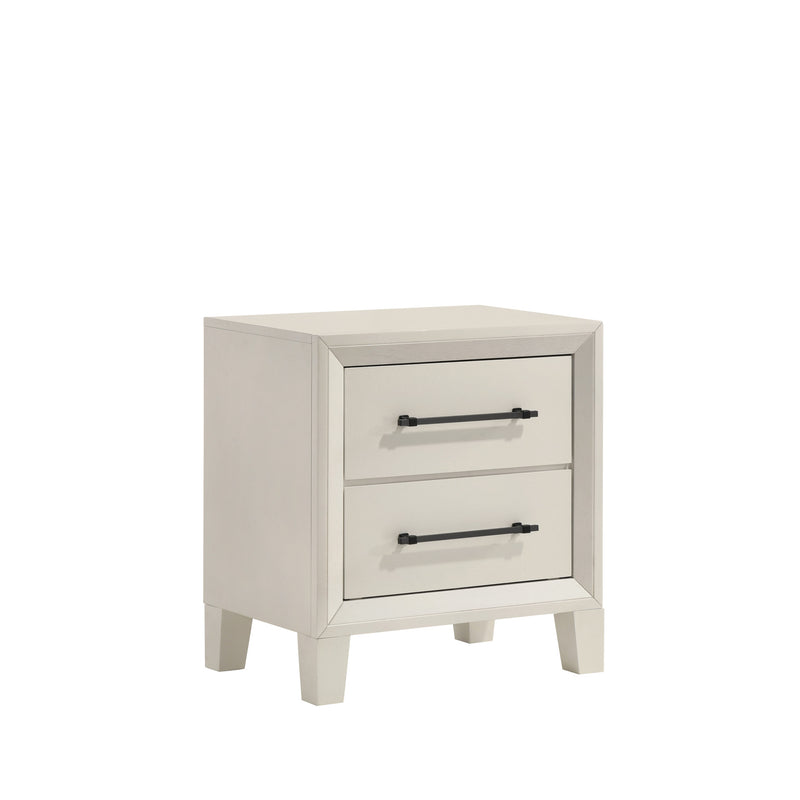 BALLARD 2 DRAWER NIGHTSTAND-WHITE