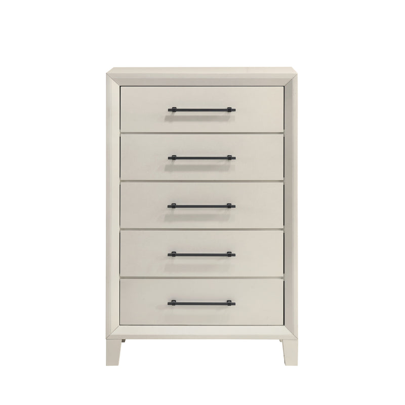 BALLARD 5 DRAWER CHEST-WHITE
