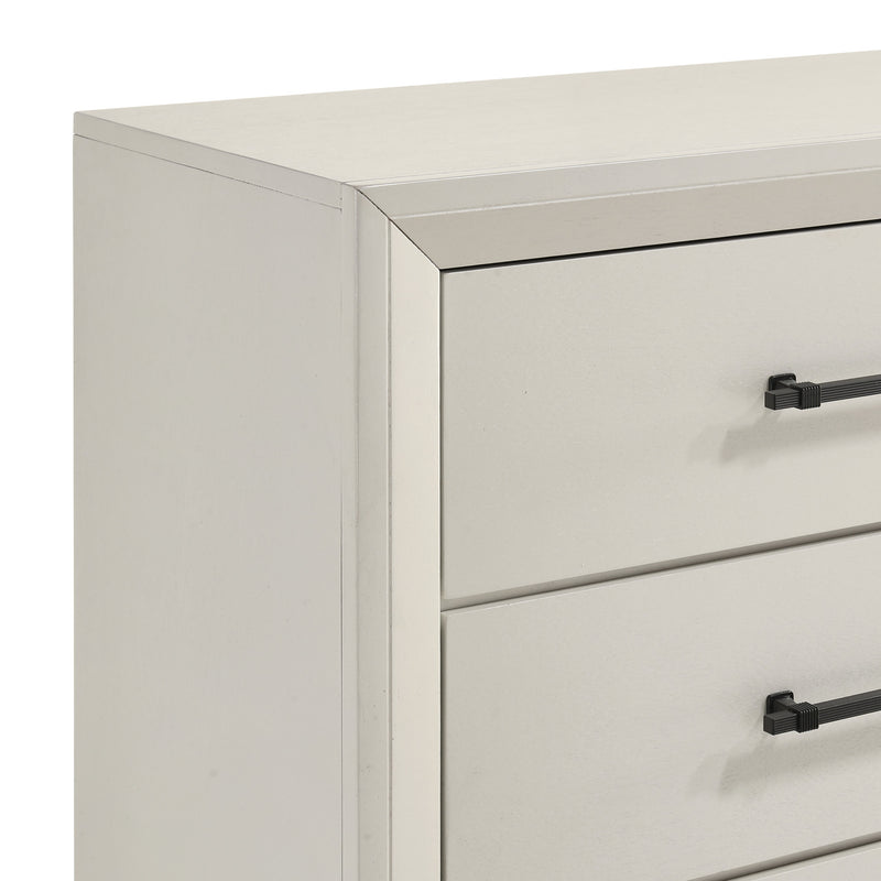 BALLARD 5 DRAWER CHEST-WHITE