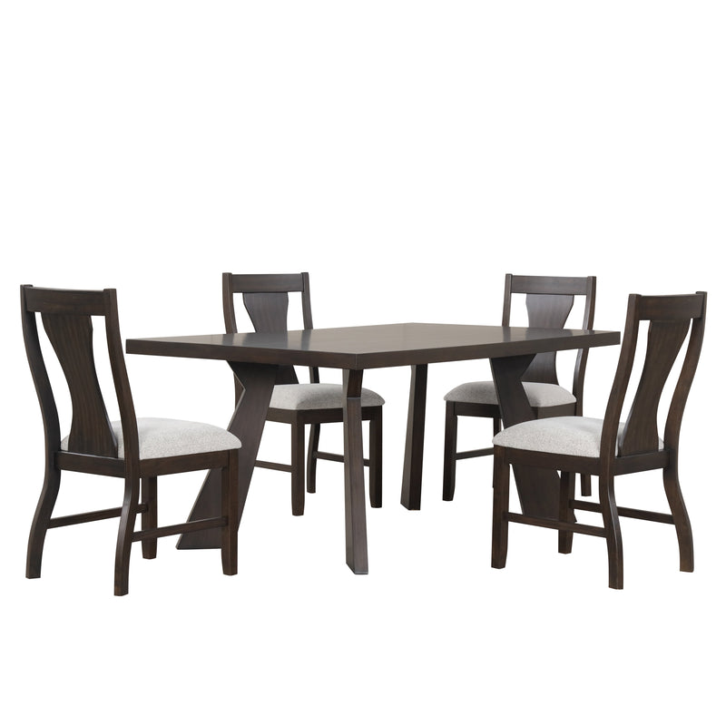 CHESTNUT RIDGE - 72" DINING TABLE + 6 CHAIRS