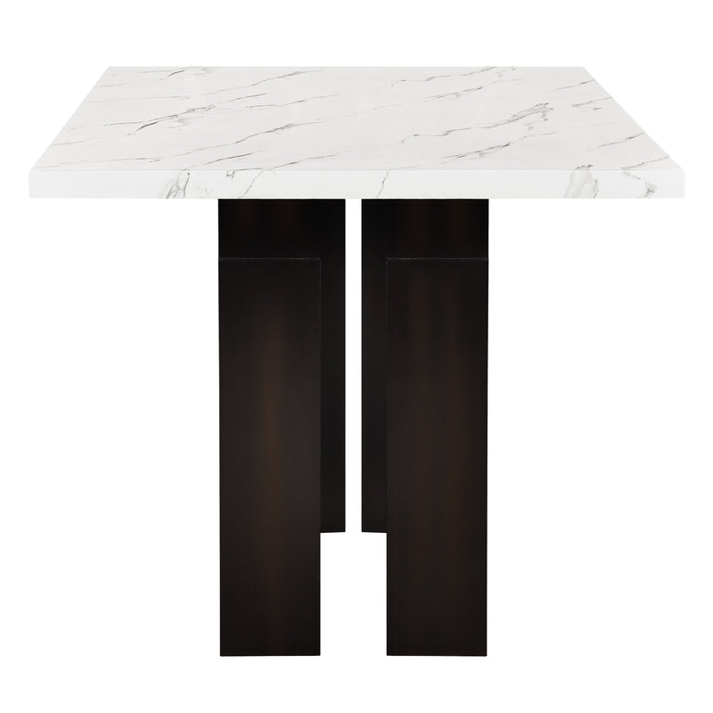 FAUST ADJUSTABLE TABLE W / 4 DINING CHAIR