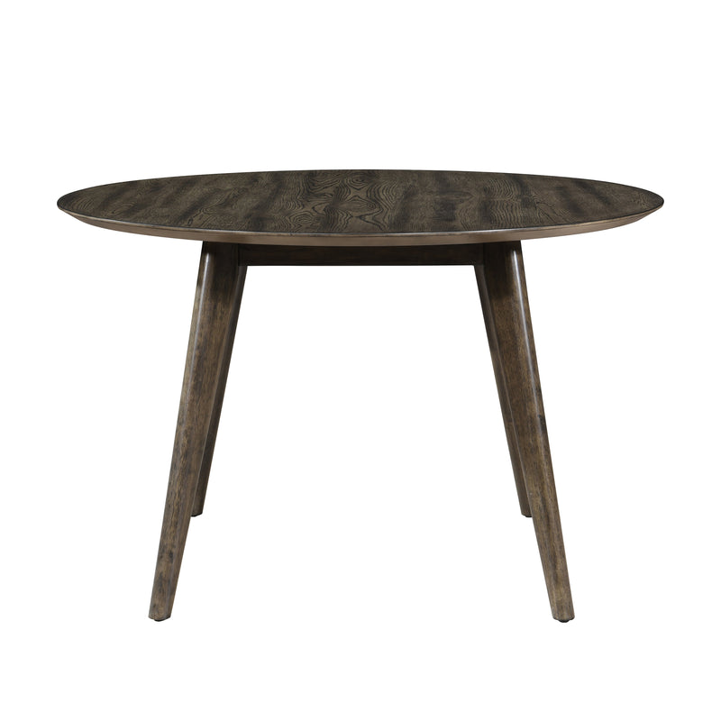 REX - 48" ROUND DINING TABLE + 4 OPEN BACK CHAIRS