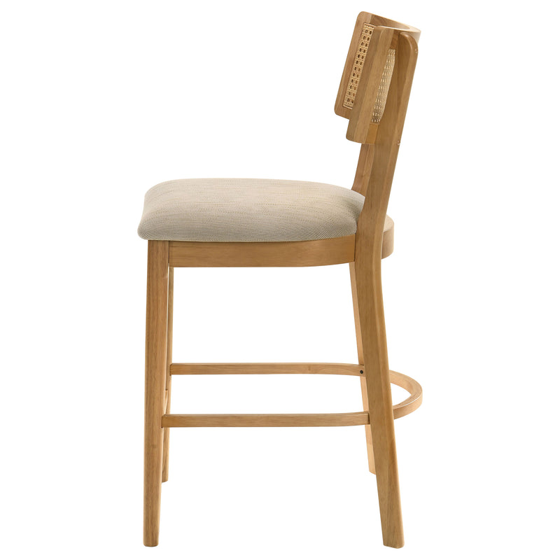 Fabra Cane Back Counter Height Chair Honey Wheat (Set of 2)