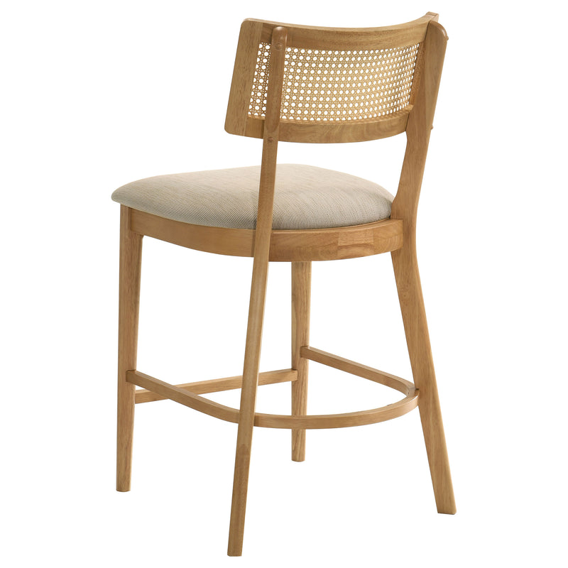 Fabra Cane Back Counter Height Chair Honey Wheat (Set of 2)