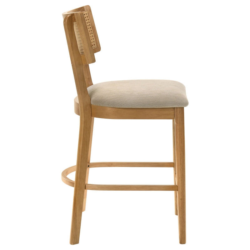 Fabra Cane Back Counter Height Chair Honey Wheat (Set of 2)