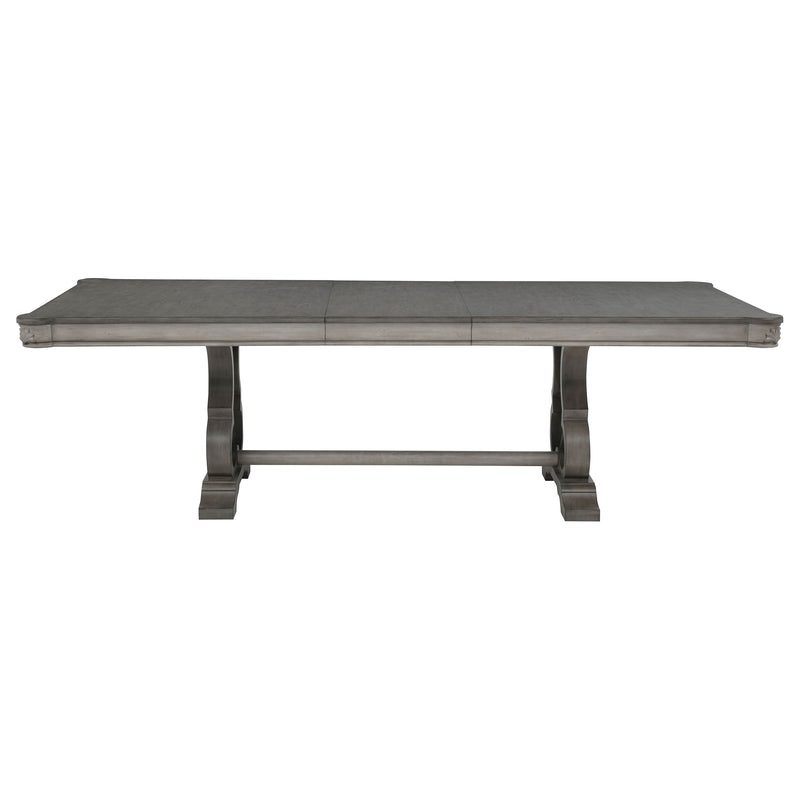 Cresswell 7-piece 104-inch Extension Dining Set Weathered Taupe