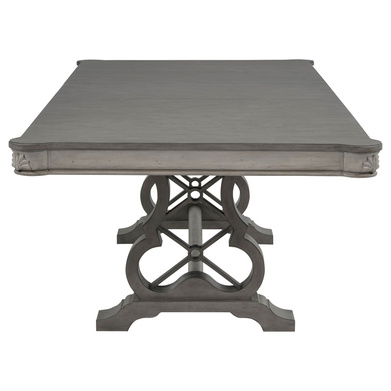 Cresswell 7-piece 104-inch Extension Dining Set Weathered Taupe