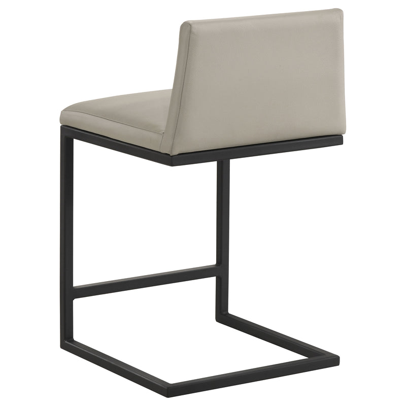 Vardon Genuine Leather Counter Height Chair Tan (Set of 2)