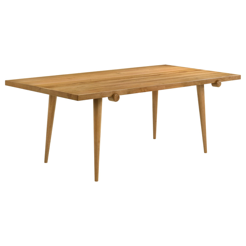 Fabra 7-piece 79-inch Rectangular Dining Set Honey Wheat