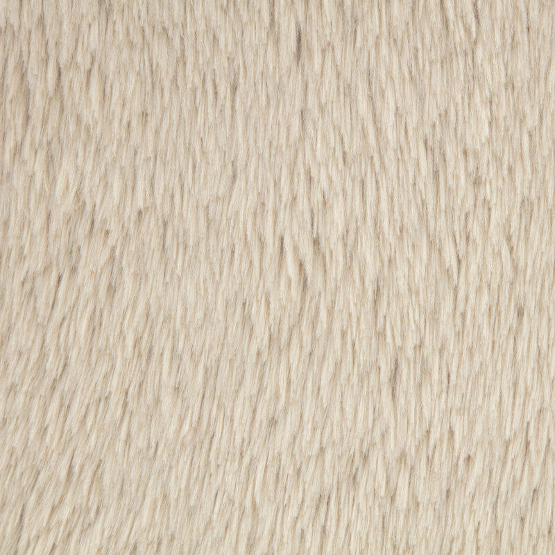 Lacombe Faux Fur Accent Chair Latte
