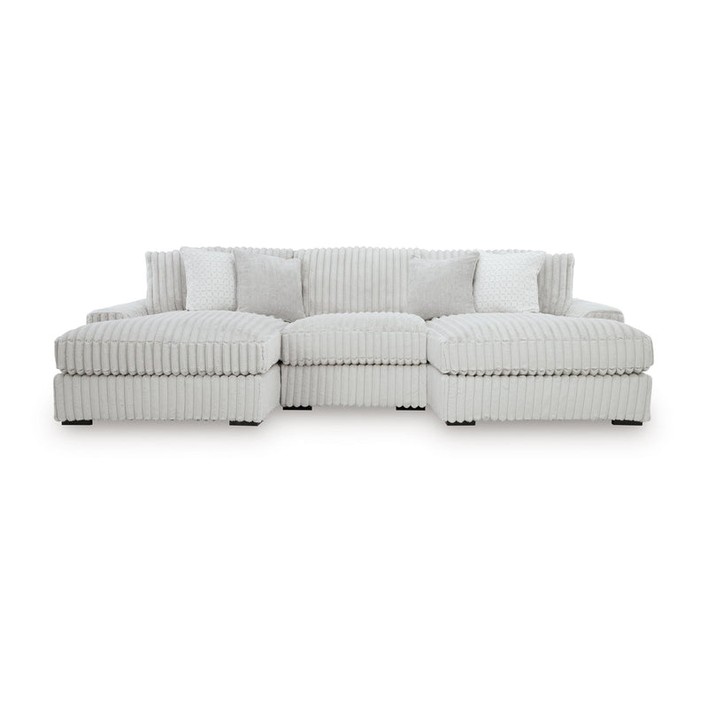 Stupendous 3-Piece Sectional with Double Chaise