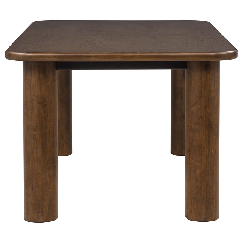 Faulkner 84-inch Extension Wood Dining Table Brown Oak