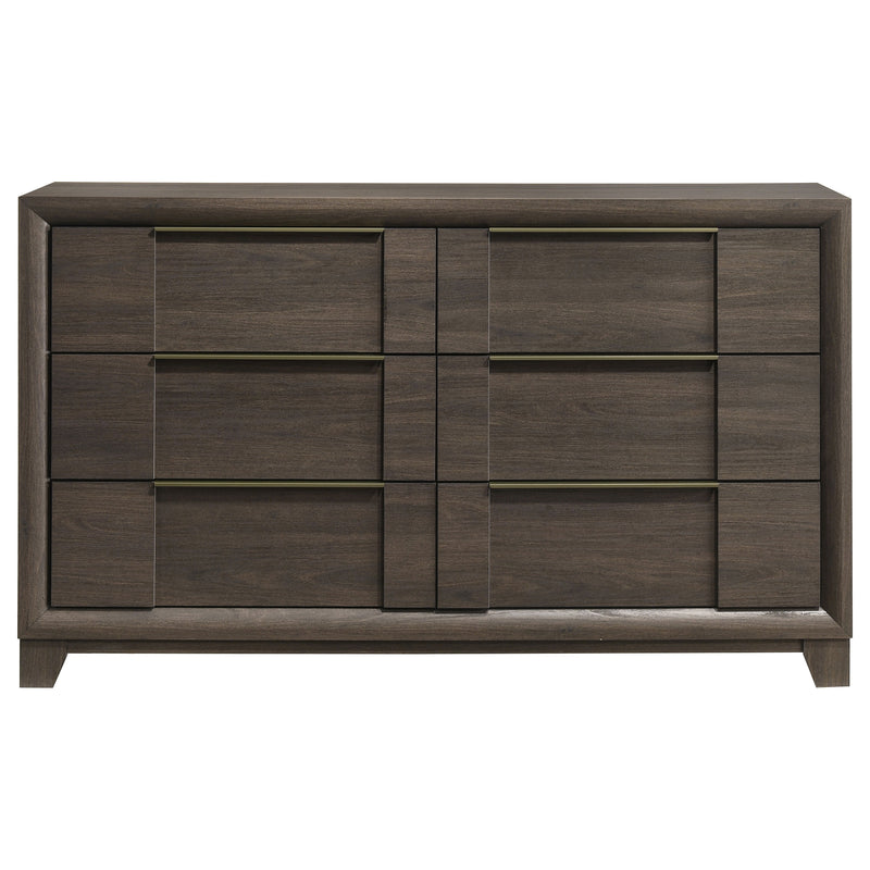Farre 6-drawer Dresser Dark Brown