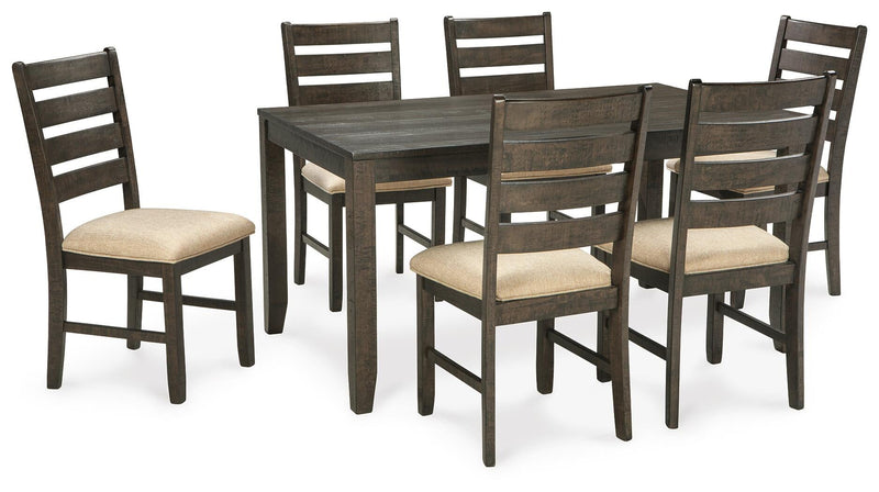 Juego de mesa de comedor Rokane (7 piezas)