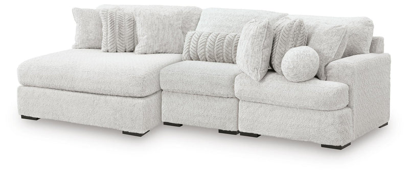 Cuddle Plush 3-Piece Sectional with Chaise