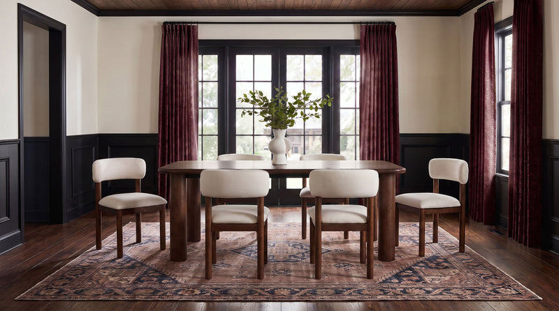 Faulkner 84-inch Extension Wood Dining Table Brown Oak