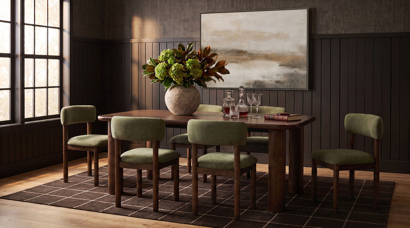 Faulkner 84-inch Extension Wood Dining Table Brown Oak