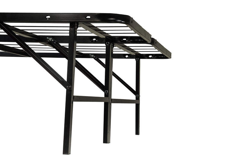 Kramer Full Folding Metal Platform Bed Frame Black