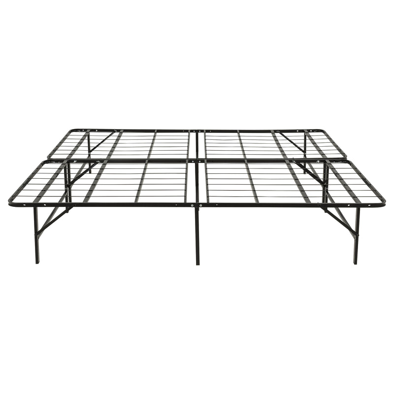 Kramer Eastern King Folding Metal Platform Bed Frame Black