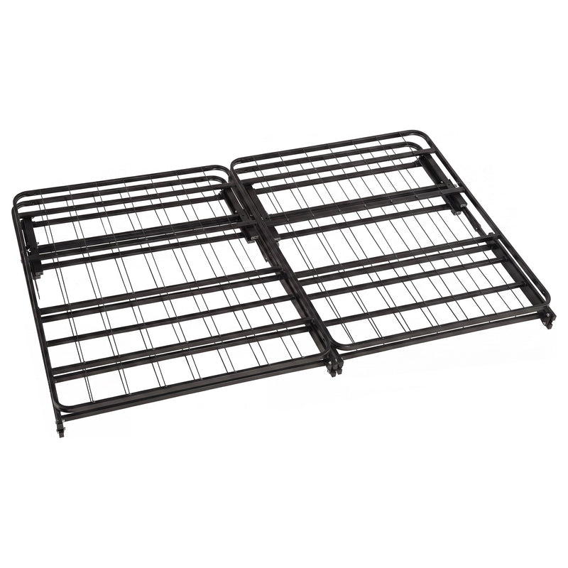 Kramer Eastern King Folding Metal Platform Bed Frame Black