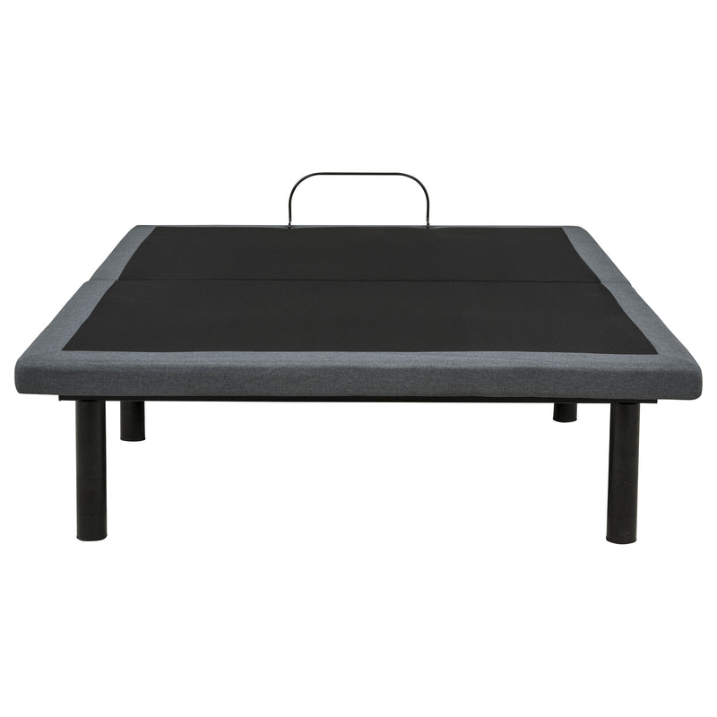 Weston Full Dual-Motor Massage Adjustable Bed Base in Black and Grey
