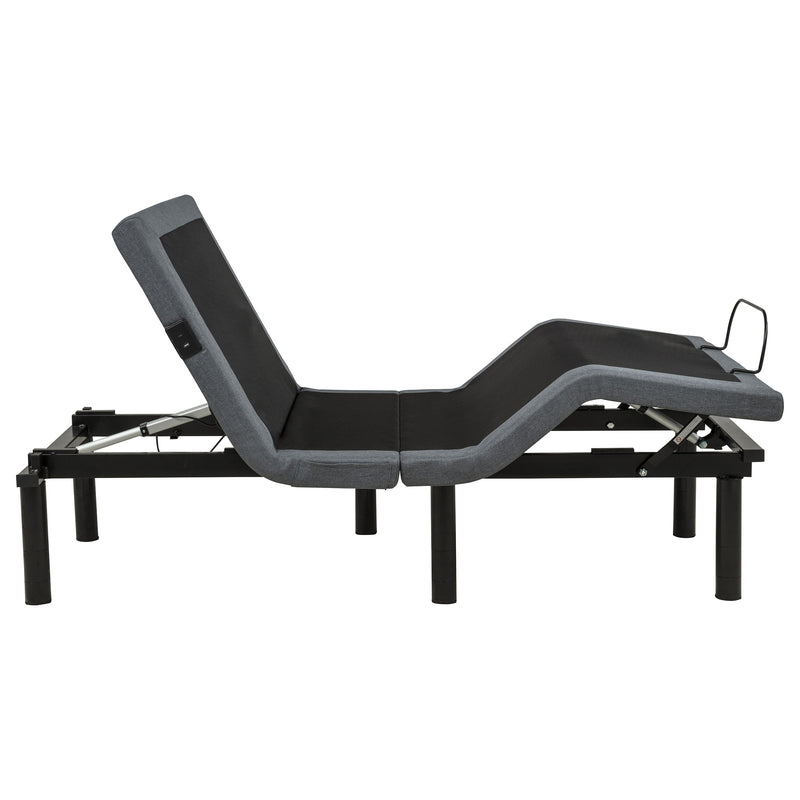 Weston Twin Dual-Motor Massage Adjustable Bed Base in Black and Grey