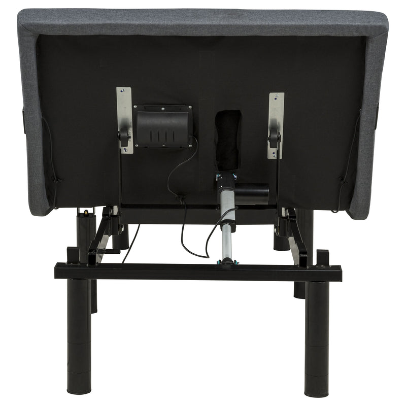 Weston Twin Dual-Motor Massage Adjustable Bed Base in Black and Grey