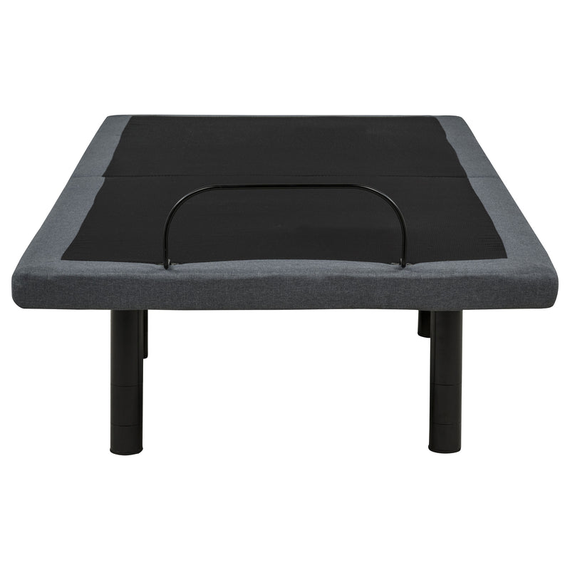 Weston Twin XL Dual-Motor Massage Adjustable Bed Base in Black and Grey