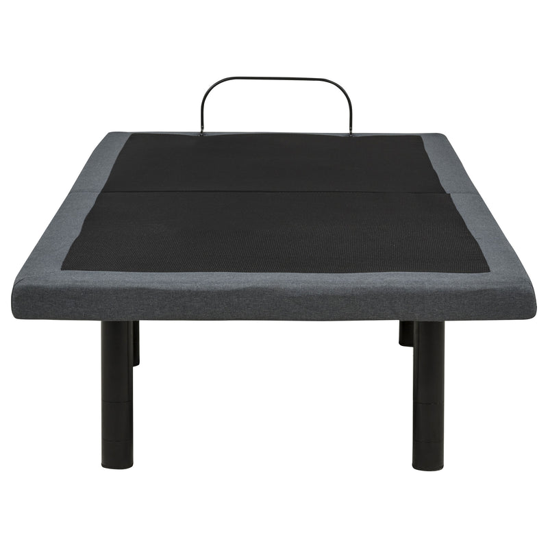 Weston Twin XL Dual-Motor Massage Adjustable Bed Base in Black and Grey