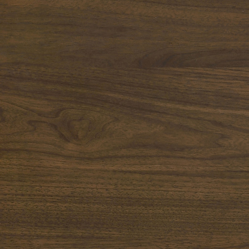 Strouse Contemporary Round End Table in Dark Walnut