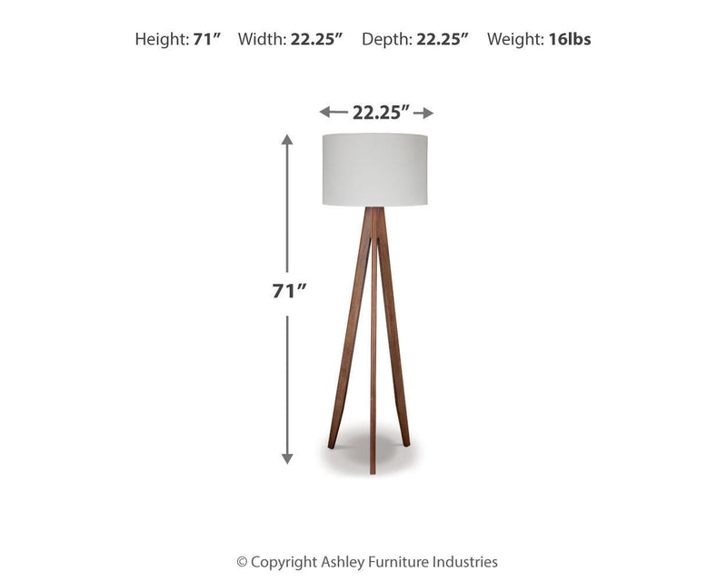 Lámpara de pie de madera Dallson (1/CN)
